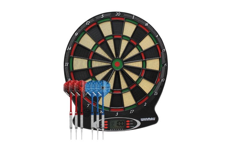 Winmau Ton Machine Electronic Dart board 16 games, 125 variations, kid safe Carousel 1