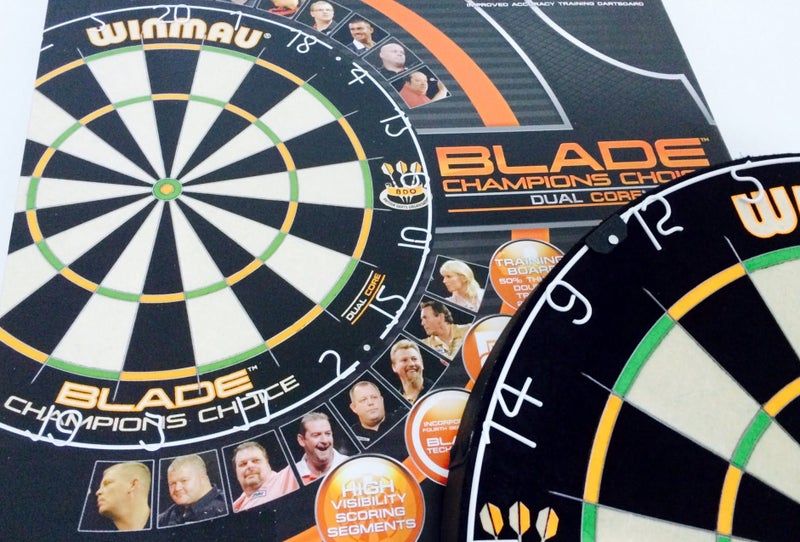 WINMAU Champions Choice Dual Core Blade Training Dart Board Improved Accuracy Carousel 6