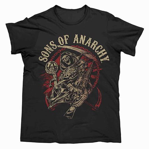 SOA Sons Of Anarchy Reper Men's T Shirt Carousel 1
