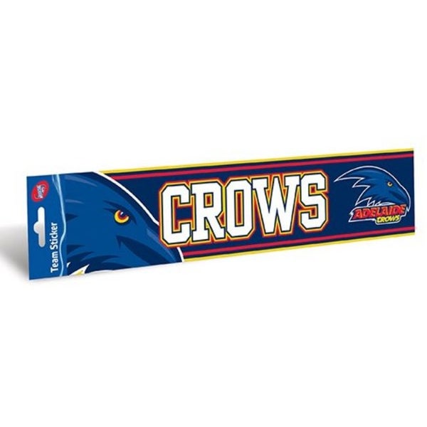 Adelaide Crows Official AFL Team Logo Bumper Sticker 305mm x 75mm Carousel 1