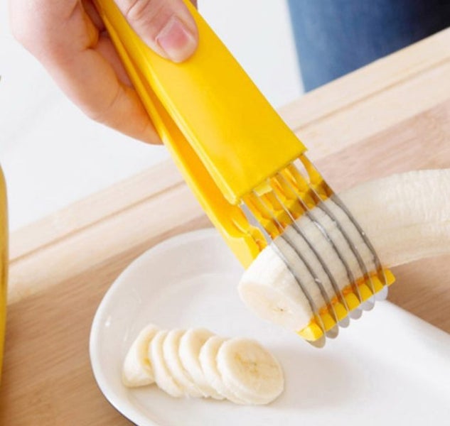 Salad Easy Cut Gherkin Cucumber Split Cutter Banana Slicer Kitchen Tool Carousel 6