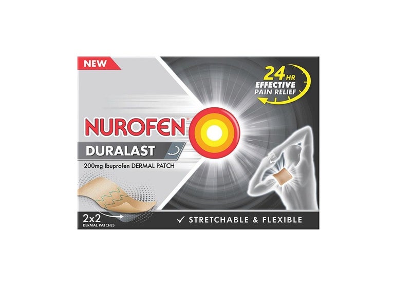 Nurofen Duralast 200mg Ibuprofen Dermal Patch 4pk Carousel 1