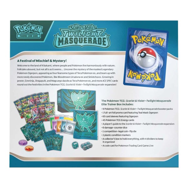 POKEMON TCG Scarlet & Violet Twilight Masquerade Elite Trainer Box Carousel 5