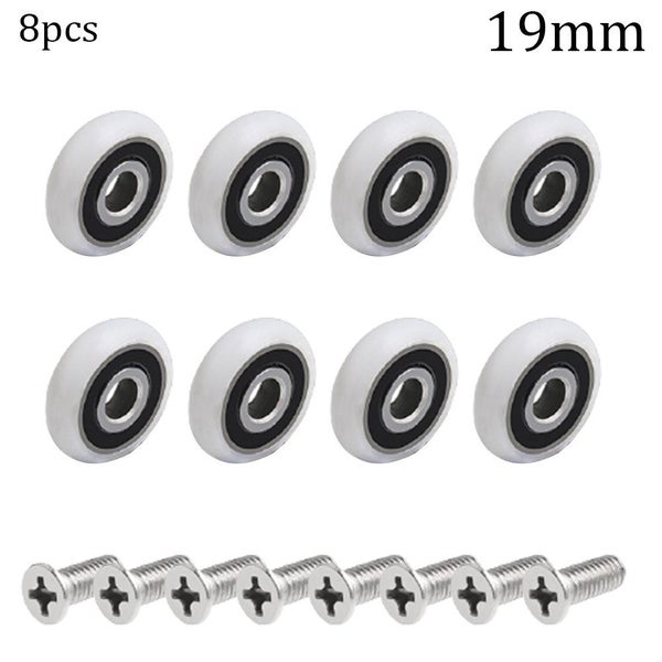 8Pcs Bath Cabinet Roller Wheel Shower Room Accessories Bearing Roller Carousel 1
