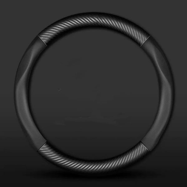 PU Leather Carbon Fiber Steering Wheel Cover Carousel 2