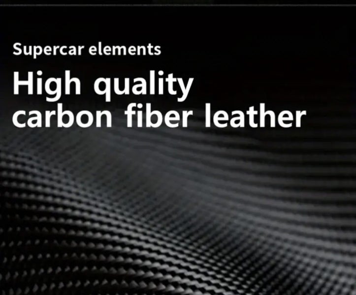 PU Leather Carbon Fiber Steering Wheel Cover Carousel 3