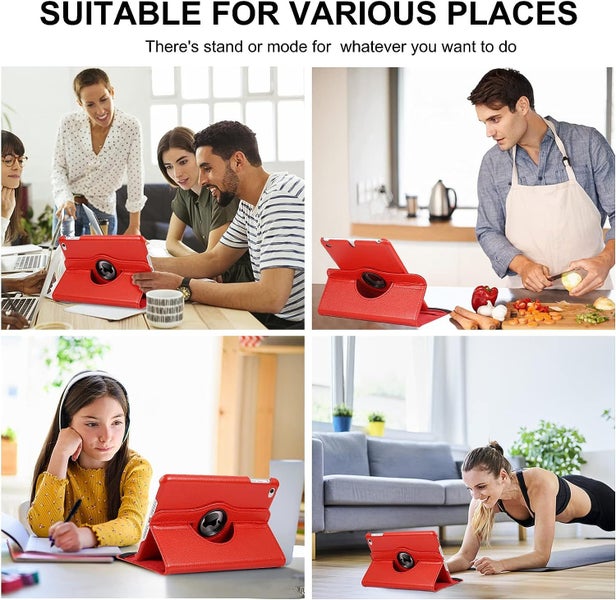Kickstand Book Case for iPad Mini 5/4 Gen 7.9 inch (RED) *Free Shipping* Carousel 8