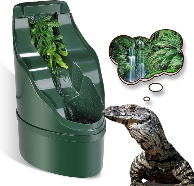 Reptile Chameleon Waterfall Drinking Fountain * Clearance Sale64517282631298110