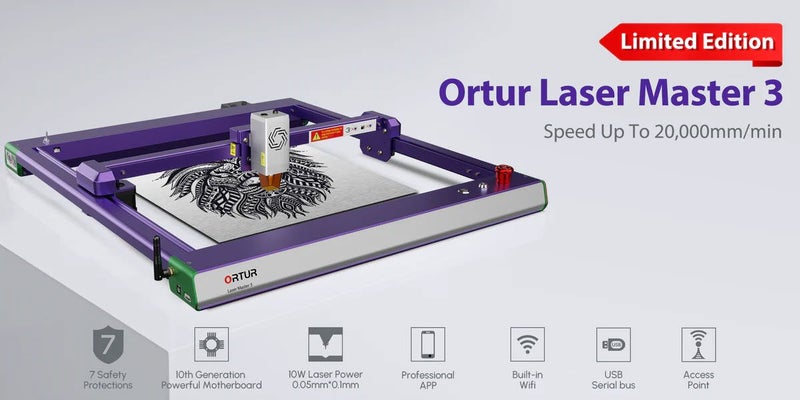 Limited Edition Ortur Laser Master 3 OLM3 Laser Engraving & Cutting Machine Carousel 1
