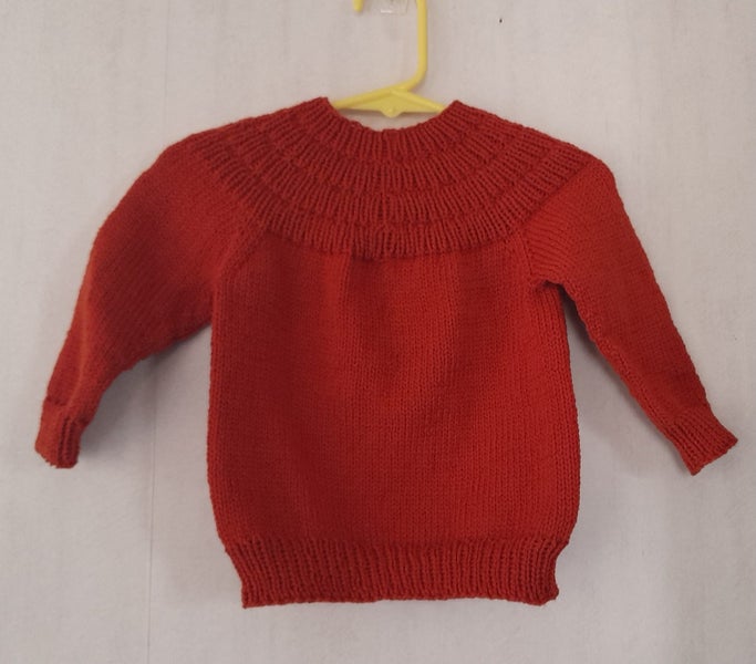 Natural Hand Knitted Jumper 9-12mths Carousel 1