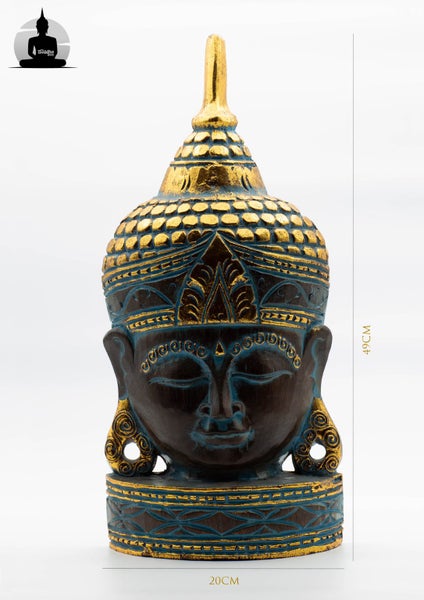 Base Stand BLUE Buddha 49cm Carousel 1