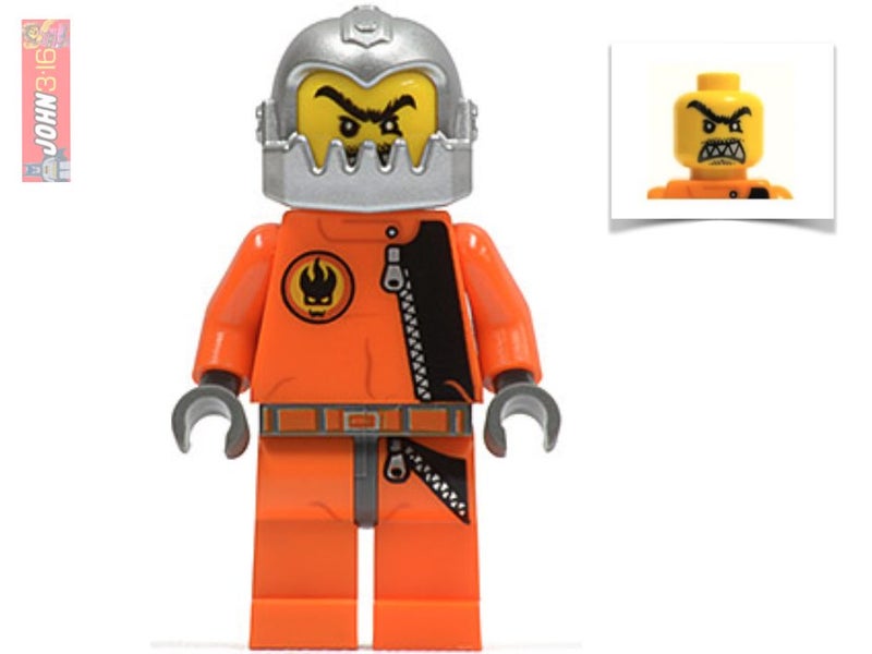FREAKY LEGO AGENTS BAD GUY VILLAIN MINIFIGURE - "BREAK JAW" SO COOL! Carousel 1