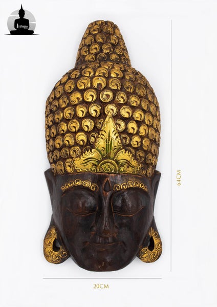 Wall Mount BROWN Buddha 64cm Carousel 1
