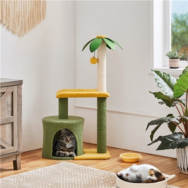 Coconut Palm Cat Tree Carousel 1