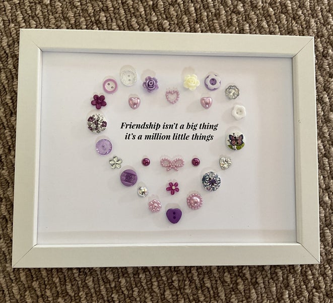 Beautiful handmade framed gift for a granddaughter, birthday, Christmas Carousel 19