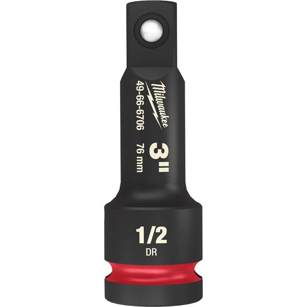Milwaukee 49666706 SHOCKWAVE 1/2" Drive 76mm (3") Impact Socket Extension Carousel 1