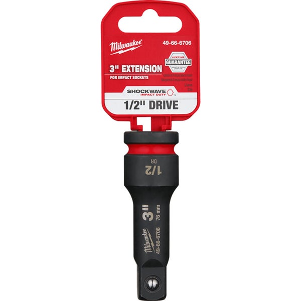 Milwaukee 49666706 SHOCKWAVE 1/2" Drive 76mm (3") Impact Socket Extension Carousel 2