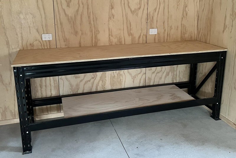 Heavy Duty Work Bench 1.8mL x 650mmD x 900H 1000kg Top 17mm Ply Carousel 2