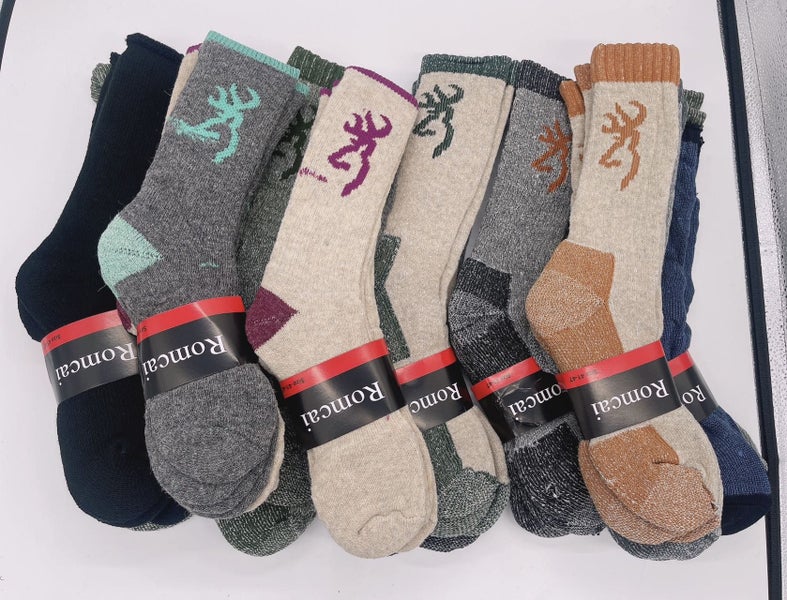 Size 8-12 Thermal Socks Work Socks Cushioned Mixed Colour & Pattern 12 Pairs Carousel 1