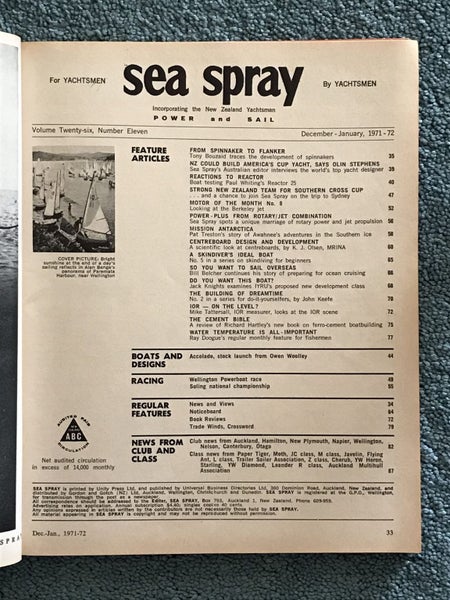 VINTAGE MAGAZINE: Sea Spray / Power & Sail Vol. 26, No. 11 - Dec 1971 / Jan 1972 Carousel 3