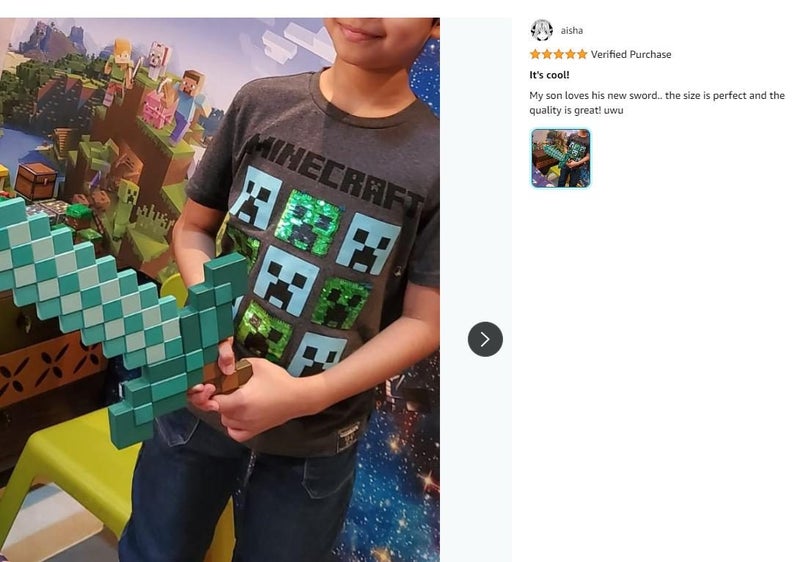Brand New Kids Costumes Cosplay Dress Minecraft Diamond Sword*Hot SALE Carousel 2