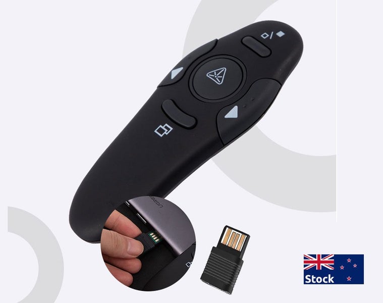 Wireless Presenter with Red Laser Pointer - Powerful & Portable Carousel 1