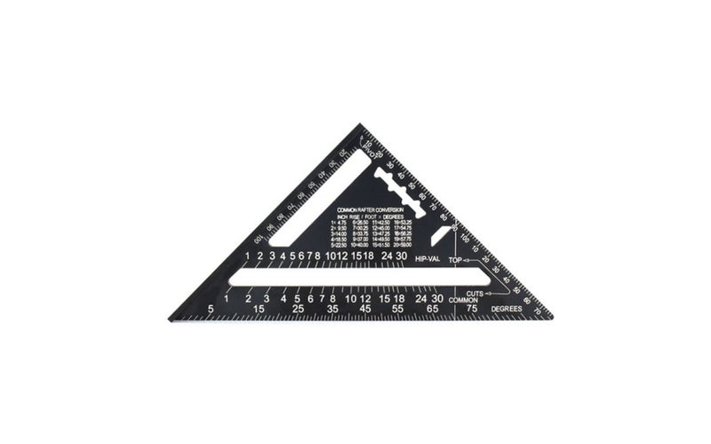 PTN 7" Alloy Triangle Angle Ruler Quick Square Woodworking Measurement Tool Carousel 1