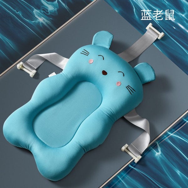 Newborn Adjustable Bathtub Pillow Seat Cushion Cross-shaped Anti-slip Carousel 1