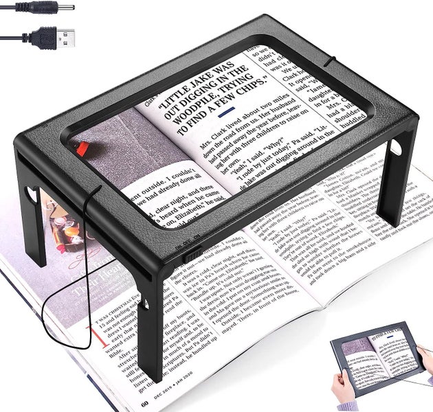2.5X Full Page Magnifying Glass Reading Magnifier Carousel 1