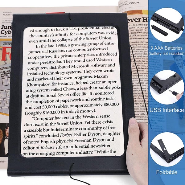 Large LED A4 Page Magnifier Clearance Sale Carousel 7