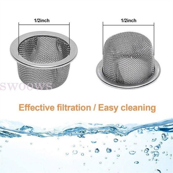 15PCS Cigarette Tobacco Smoking Pipe Metal Filter Screen Steel Mesh Concave Bowl Carousel 12