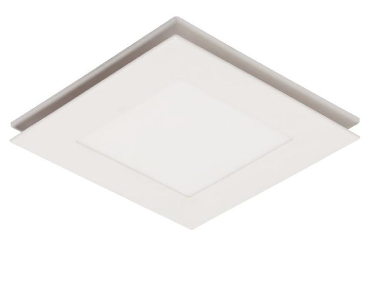 Martec Flow 250mm 12W LED Square Exhaust Fan - White Carousel 1