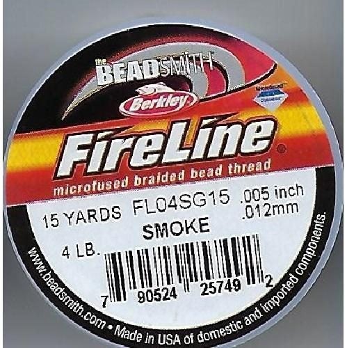 The Beadsmith Fireline - 4 LB - 15yd/13.7m Smoke Carousel 1