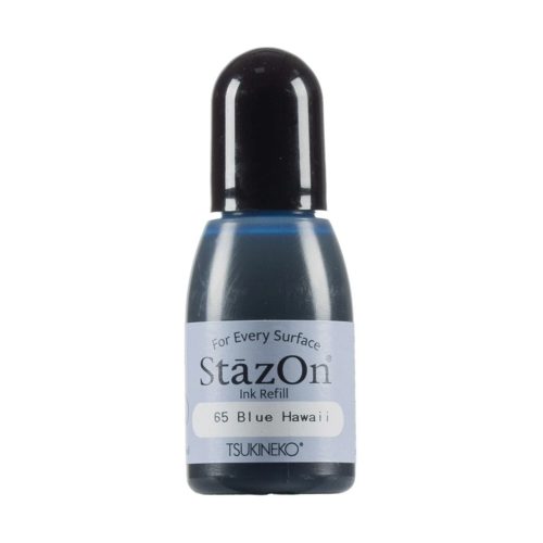TSUKINEKO StazOn Solvent Refill 15Ml 065 Blue Hawaii Carousel 1