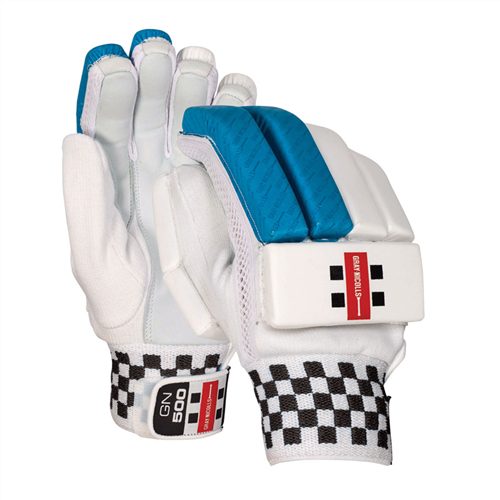 Gray Nicolls GN 500 Left Hand Batting Gloves Blue/White Carousel 1