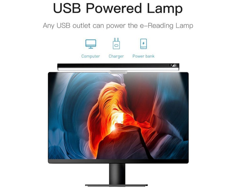 3 Color Modes 68 LED USB Powered Computer Monitor Lamp Laptop Monitor Light Bar Carousel 2
