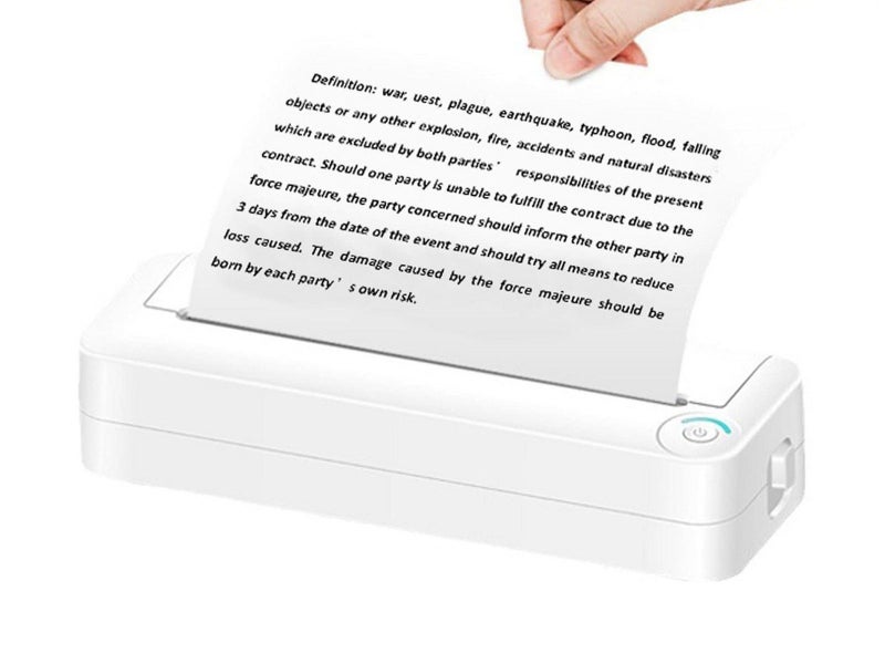 Portable A4 Bluetooth Wireless Thermal Printer Compatible with iOS Android Carousel 2