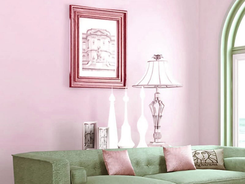 3 Rolls Pink Self-Adhesive Solid Color Wallpaper Wall Sticker Home Decor Carousel 4