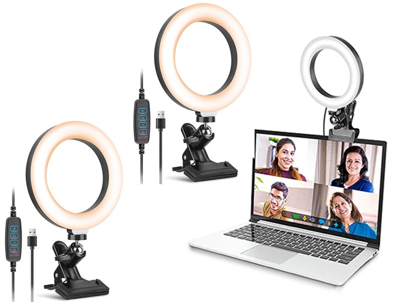 2 Pack 6-Inches Video Conference Lighting Ring Zoom Webcam Lighting Carousel 1