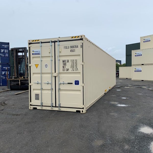 40'High Cube New Build Shipping Container - Beige Carousel 2