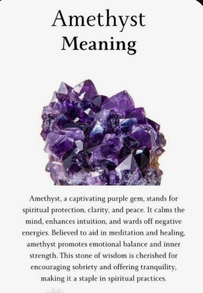 AMETHYST CRYSTAL BEADED BRACELET HEALING CALMING & PROTECTION (NZ MADE) Carousel 6