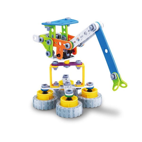 92pcs Construct IT Flexibles DIY Tower Crane Toy w Tools STEM Build Kit Kids 4+ Carousel 2