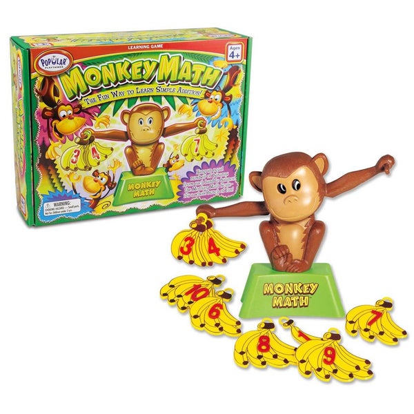 Popular Playthings Monkey Math Educational Addition Fun Learning Game Kids 4y+ Carousel 1