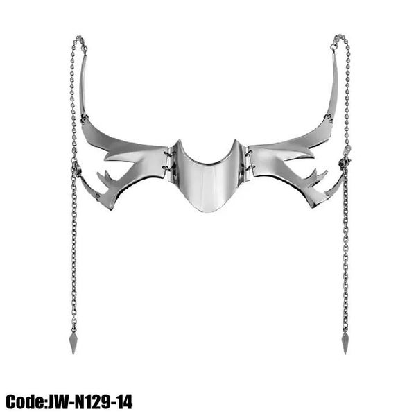 Women's Ring Earrings Jewellery Cyber Punk Silver Mask *Local Clearance* Carousel 2