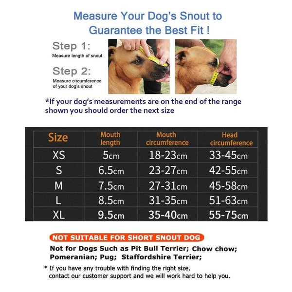 Dog Muzzle Breathable Basket Muzzles -Black Carousel 2