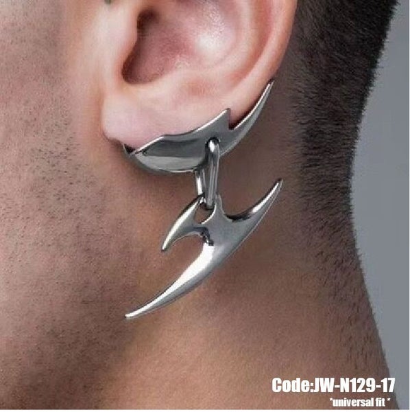 Brand New Women's Earrings Jewellery silver Mechanica Ear Cuff *Clearance* Carousel 2