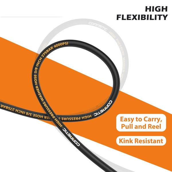 High Pressure Hose 28 MPa/4000PSI 3/8 QC For Water Blaster 15M NZ Clearance Carousel 2