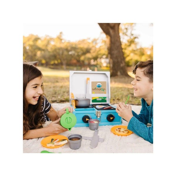 Melissa and Doug - Let's Explore - Wooden Camp Stove Carousel 2
