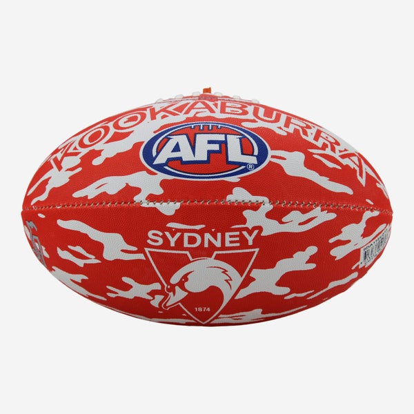 Sydney Swans AFL Size 5 Camo Synthetic Footy Football Carousel 1