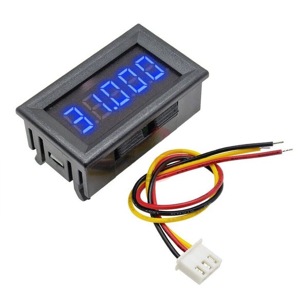 Voltmeter Panel Precision 5 Digit 33.000 V RED GREEN BLUE or YELLOW LED Carousel 1